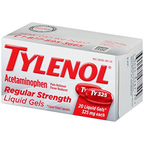 Tylenol Regular Strength Liquid Gels, 20 Count