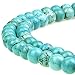 MJDCB Best Sellers Stone Beads Turquoise Round Loose Beads for Jewelry Making DIY Bracelet Necklace (8mm)