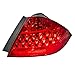 Brock Replacement Passengers Taillight Tail Lamp with Red Quarter Panel Mounted Lens Compatible with 06-07 Accord Sedan 33501SDAA32