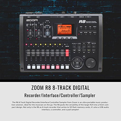 Zoom R8 MultiTrack Digital Recorder/Interface/Controller/Sampler with
