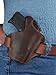 New Barsony Black Leather Pancake Holster for 380 Ultra Compact 9mm 40 45