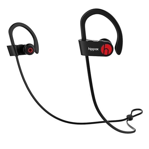 title=HIPPOX Cuffie Bluetooth Resistente al sudore IPX4 Wireless Auricolari Sportivi
