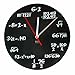 DCI Pop Quiz Clock, Black and White, Metal, 11-1/2