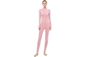 UINASH Women's Turtleneck Jumpsuit Long Sleeve Bodycon Footless Spandex Footed Bodysuit Costume Unitard