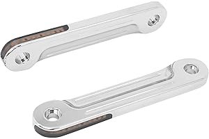 MOTOSIKLETA LED Flush Fork Turn Signal Brackets Running Light Fit for Harley Touring Road King Street Glide Electra Glide 1998-2023 (Chrome)