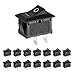 ZUPAYIPA 15 Pcs AC 6A/250V 10A/125V 2 Solder Lug SPST On/Off Mini Boat Rocker Switch Car Auto Boat Round Rocker 2 Pin Toggle SPST Switch Snap primary
