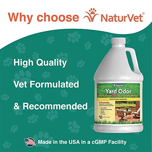 NaturVet Yard Odor Eliminator Plus Citronella Spray Eliminate Stool