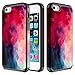 Townshop iPhone 5/ 5S/ SE (2016) Case, Paint Clouds Design Hard Impact Dual Layer Shockproof Bumper Case for Apple iPhone 5/ 5S/ SE (2016)