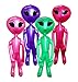 Inflatable Aliens For Girls And Boys Alien Party Decoration And Prop - Assorted Colors 36 Inch Alien Inflate Pack Of 4