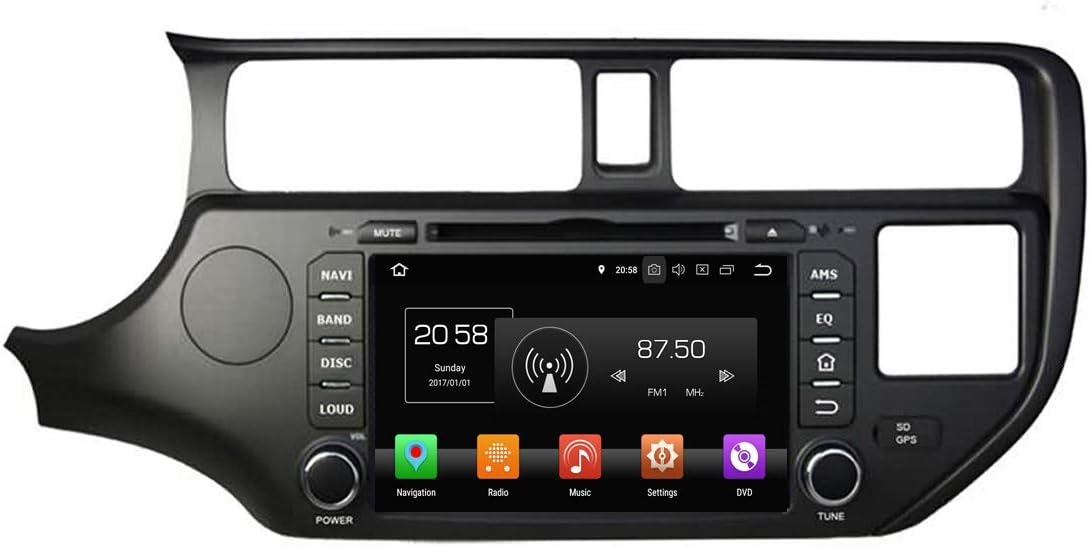 Android 8.0 Auto GPS Navigation Head Unit for Kia K3/Rio(2011-2014), 7 Inch Touchscreen DVD Player Radio Bluetooth