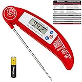 Instant Read Meat Thermometer-Super Fast Accurate Digital Cooking Thermometer by DIMESHY, Barbecue thermometer for kitchen Cooking, Grill smoker, Baking, Milk