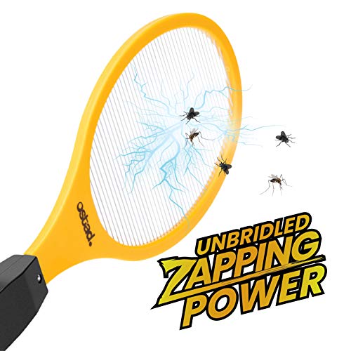 Premium 2800 Volt Electric Fly Swatter Trap Zapper, AA Batteries