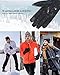Anqier Winter Gloves for Men Women Thermal Gloves Waterproof Warm Gloves Driving Running Cycling Cold Weather Gloves