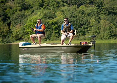 Sun Dolphin Pro 120 Fishing Boat (Beige/Green, 11'3")
