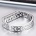 Famobest for Fitbit Flex 2 Bands for Women Bangle Bracelet Wristband Metal Replacement Bands for Fitbit Flex 2 Accessories Silver