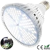 100W Led Grow Light Bulb, Sunlike Full Spectrum Grow Lights for Indoor Plants, E26 150 LEDs Plant Light Bulb for Hydroponics Indoor Garden Greenhouse Houseplants Vegetable Tobacco (White 100W)