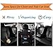 Car Seat Organizer, PU Leather Multifunctional Car Back Seat Organizer 8 Pockets Car table tablet, Bottles, Notebook,Phone, Tissue, Umbrella Holder Universal Car Organizer Backseat for SUV, Car, Truck