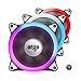 Aigo Aurora C3 Kit 3 Pack RGB Case Fan LED 120mm Speed Controllable High Performance High Airflow Adjustable Color PC CPU Computer Case Cooling Cooler With Controller