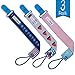 AlmaBaby Universal Safety Pacifier Clip Holders, Boys - Blue Nautical 3 Pack - First Year Gumdrop Clip. No Metal Parts