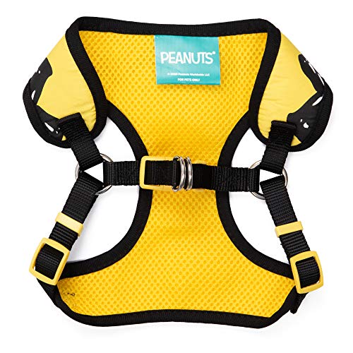 Peanuts for Pets Charlie Brown Yellow Dog Harness, Size Small Small