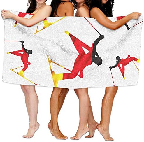 German Flag Alpine Skiing Towel Unisex Large Bath Sheet