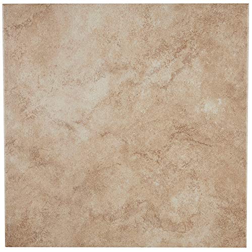 16x16inch Glazed Ceramic Floor Tile in Chateau 16x16 Brown Yellow Square