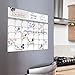Magnetic Refrigerator Board Dry Erase Calendar - Fridge Monthly Whiteboard Organizer 16''x12'' & 3 Colored Magnetic Markers & 1 Magnetic Eraser, Useful Smart Planner