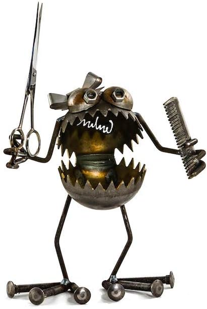 Amazon Com Sugarpost Metal Sculpture Gnome Be Gones Hair
