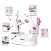 NEX Sewing Machine Mini Size for Little Sewing Projects Double Thread Double Speed with Foot Pedal Light Safety Cover