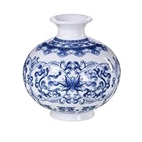 LianLe Retro Blue and White Porcelain Home Decorative Vase Chinese Style Ceramic Mini Vase