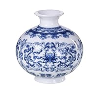 LianLe Retro Blue and White Porcelain Home Decorative Vase Chinese Style Ceramic Mini Vase