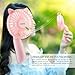 EASEHOLD Mini Handheld Personal Fan Rechargeable Battery Powered Portable Adjustable Table USB Fans Travel Cooler 1200mAh with 3 Speed (Pink)