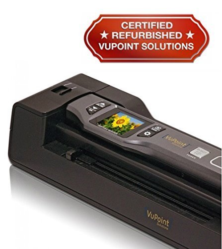 Vupoint ST470 Magic Wand Portable Scanner w/Auto-Feed Docking Station (Pink) (Certified Refurbished)