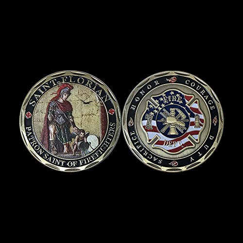 Saint Florian Firefighters Prayer Challenge Coin