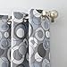 No. 918 Celestial Celestial Print Semi-Sheer Grommet Curtain Panel, 48