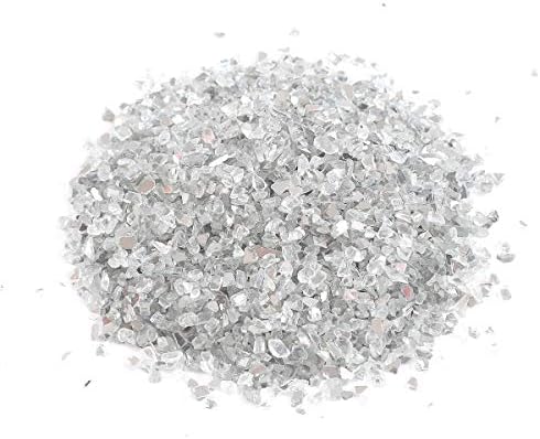 玻璃砂 ガラス砂 小石 装飾用 庭 石 岩 水槽 アクアリウム 砂利 屋外 裏庭 歩道 植木鉢 装飾 305g 両面ミラー