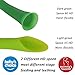 Baby Spoons - Gum-Friendly Soft-Tip Silicone Infant Safety Spoons with Suction - First Stage Feeding Training Utensils Gifts Sets For Babies and Toddlers - 100% FDA Approved BPA Free- 2 Count (green)