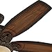 Hunter Fan Company 54014 Hunter Claymore Indoor Ceiling Fan with LED Light and Pull Chain Control, Brushed Cocoa