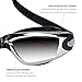 Swim Goggles, No Leaking, Mirrored Lens, Clear Anti Fog UV Protection, Swimming Goggles Easy Adjust for Women Men Adult Youth Kids Child, Free Protection Case