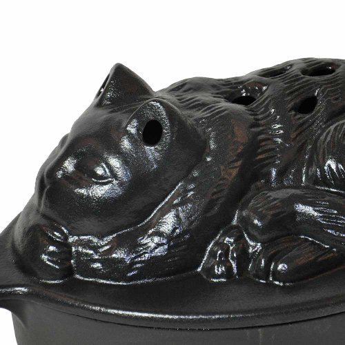 Woodeze Home Indoor Decorative Wood Stove Cast Iron Humidifier Cat