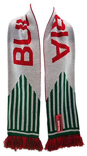 RUFFNECK National Soccer Team Bulgaria Scarf, White, One Size