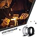 COOLOO Silicone Wedding Ring for Men, 10 Pack Affordable Silicone Rubber Wedding Bands Sturdy Comfortable Rings, Black White Blue Silver Gray
