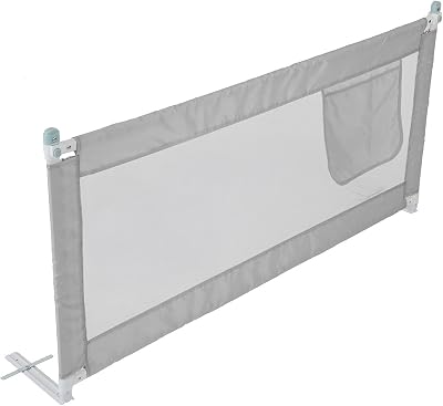 Shoze 180cm Bed Guard Bed Rail Folding Child Toddler Safe Rail Gray
