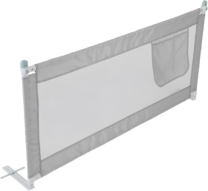 Shoze 180cm Bed Guard Bed Rail Folding Child Toddler Safe Rail Gray