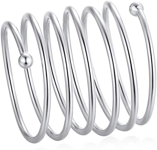 SilvoraSterling Silver Adjustable Stacking Rings for Women Men, Stylish 18K Gold Finger Jewelry with Delicate PackagingRecycled Claim Standard Blended