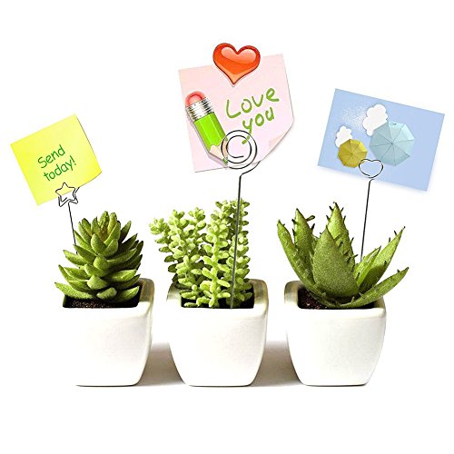 Place Card Holders 50pcs Star Shape Craft Wire Card Clips Note Photo Metal Clamps Clay Decor Cake Toppers