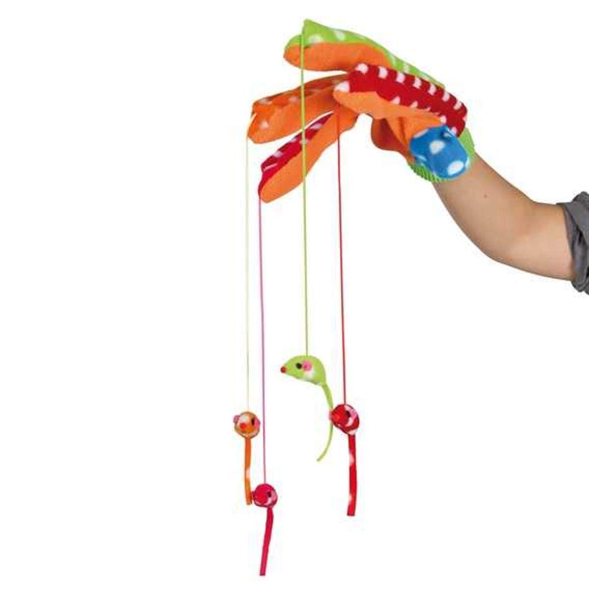 Trixie centipede, plush / raffia, 33 cm