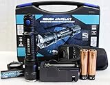 Olight M20SX Javelot 820 Lumesn LED Flashlight Extended Throw Distance Variable Output with Two LegionArms Rechargeable 18650 Batteries and Charger Kit