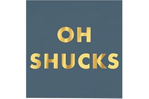 Santa Barbara Design Studio Cocktail Napkin - Pack of 20 Disposable Paper Beverage Napkins, 5" x 5", Oh Shucks