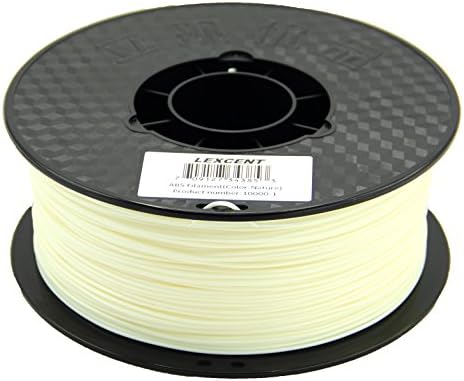 Big Sale! Lexcent ABS 3D Printer Filament - 1.75mm 1kg Spool (Nature)